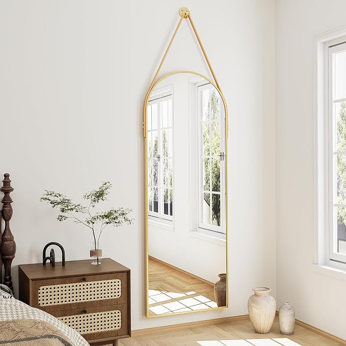 Full Length Mirror, Arched Wall Mounted Mirror, Wall Mirrors Full Length - Image 3