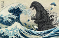 Godzilla - Great Wave Wall Poster, 34L" x 22.4W", Unframed Version by TrendsInternational