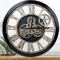 The B-Style Large 24 inch Moving Gear Wall Clock Oversized Vintage Farmhouse by TheB-StyleTB