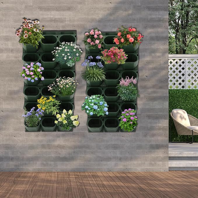 Vertical Wall Planter with 36 Pots, Hanging Garden Plant Flowerpot Holder - Image 5