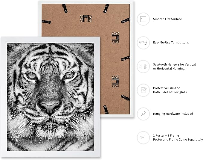 Poster Master Vintage Tiger Face Print - Image 2