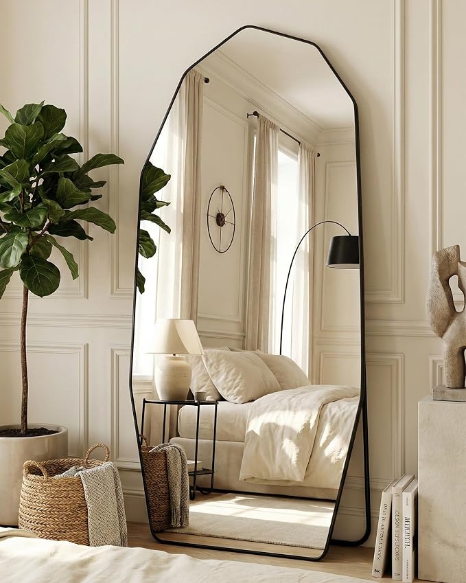 Antok Full Length Mirror, Free Standing Wall Mounted or Leaning Full Body Mirror - Image 3