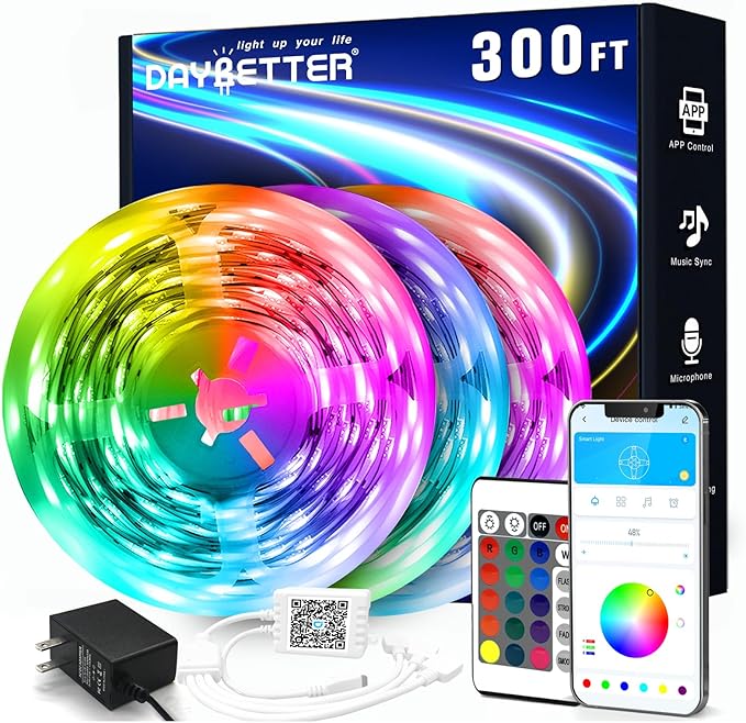 DAYBETTER Led Strip Lights 300 ft Color Changing Lights Strip by DAYBETTER