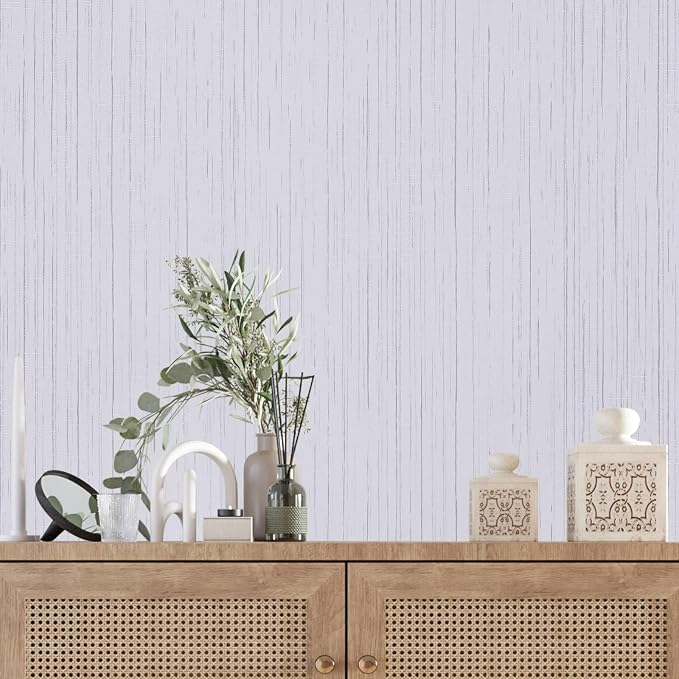 White Grasscloth Wallpaper Peel and Stick Texture Contact Paper 15.7"x120" - Image 8