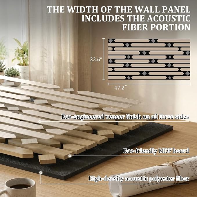PVC Acoustic Wall Panels, Geometric Sound-Reducing Panels - Image 6