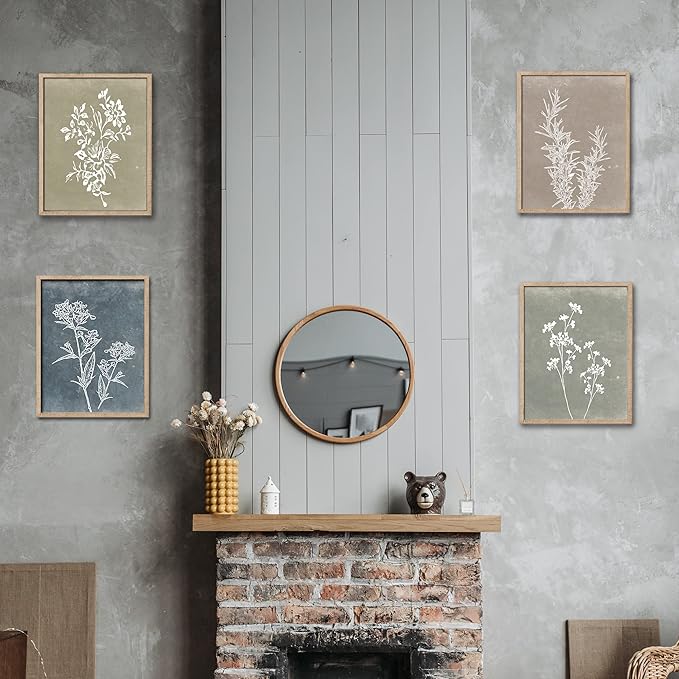 Liswit Framed Boho Wall Art Set of 4 - Image 4