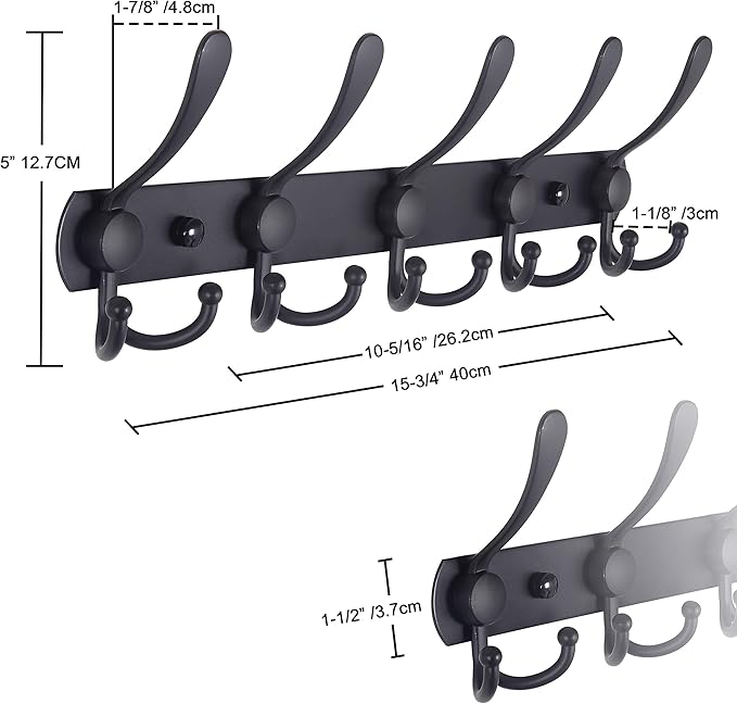 Dseap Coat Rack Wall Mounted - Image 6