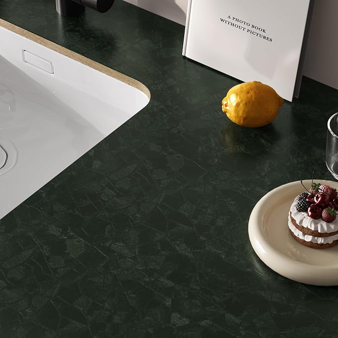 Abyssaly Dark Green Peel and Stick Wallpaper - Image 8