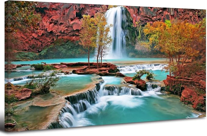 Tropical Forest Wall Art Nature Mountain Pictures Wall Decor by HOME