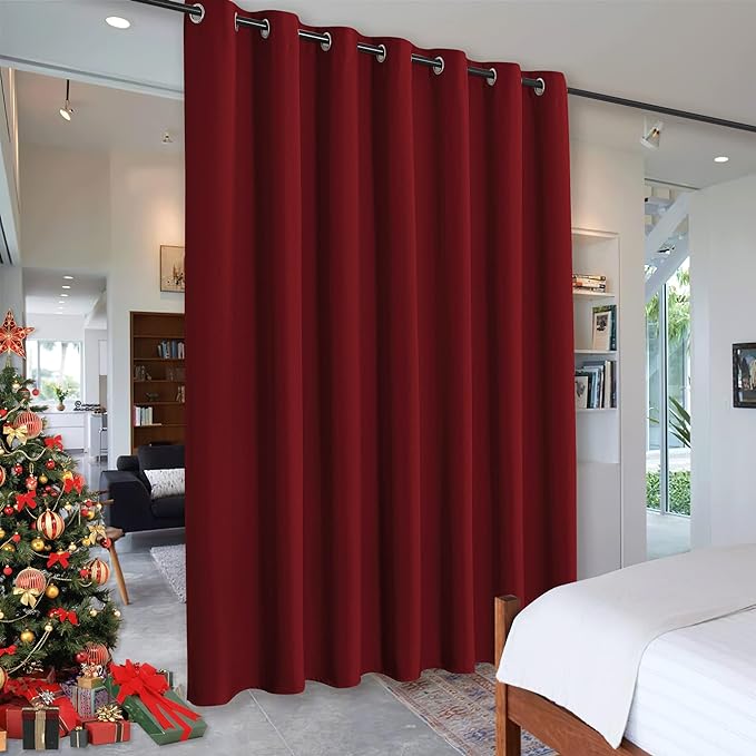 RYB HOME Privacy Curtain for Sliding Glass Door, Light Block Noise Reduce by RYBHOME