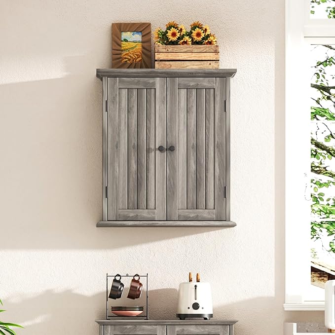 ChooChoo Bathroom Wall Cabinet, Over The Toilet Space Saver Storage Cabinet - Image 2