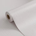 FUKU MON White Gray Grasscloth Fabric Wallpaper 23.6" X 393" Thick Classic by MeetyourallDIYneeds