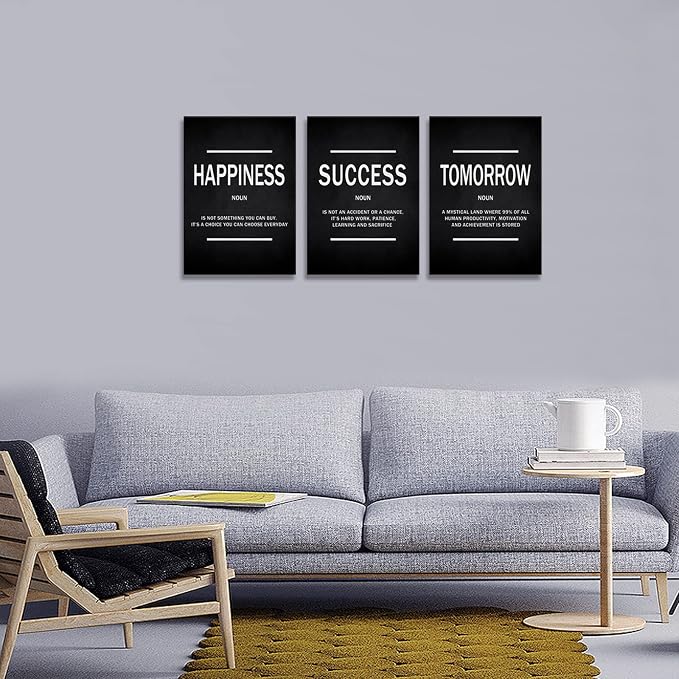 KAWAHONE Success Quotes Wall Art, Motivational Entrepreneur Tomorrow Poster - Image 3