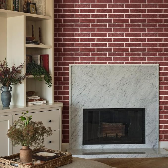 Commomy 3D Peel and Stick Brick, Ultralight Thin PVC Faux Brick Wall Panels - Image 3