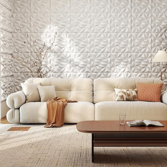 Giantex 40 Pack 3D Wall Panels, Lightweight Waterproof, DIY Cut & Paint - Image 9