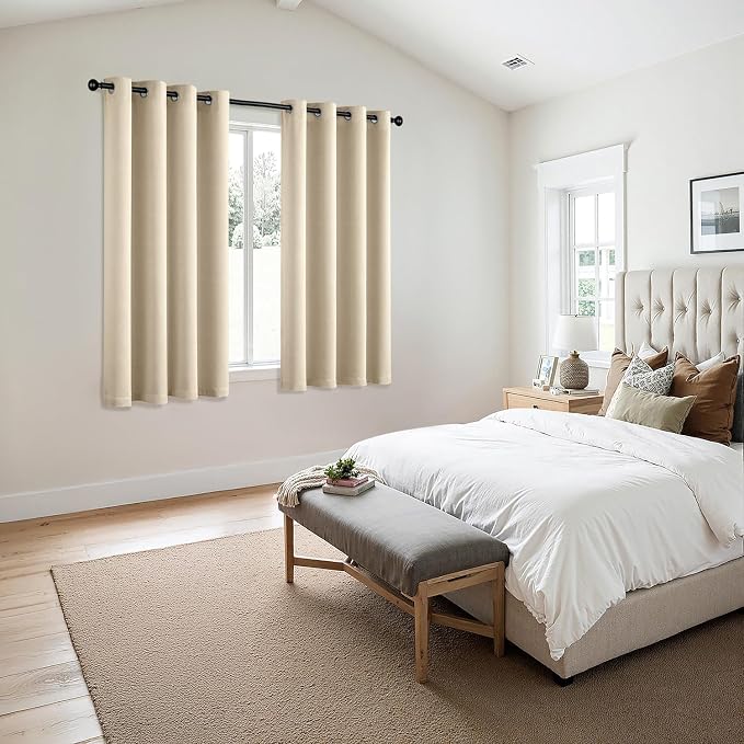 MIULEE Blackout Curtains for Bedroom Living Room 2 Panels, Thermal Insulated - Image 6