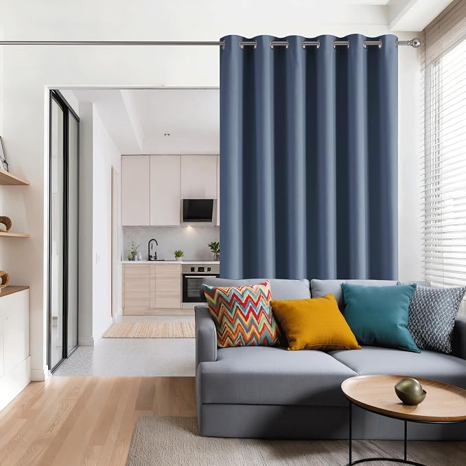 RYB HOME Blackout Thermal Insulated Curtains, Portable Curtain - Image 2