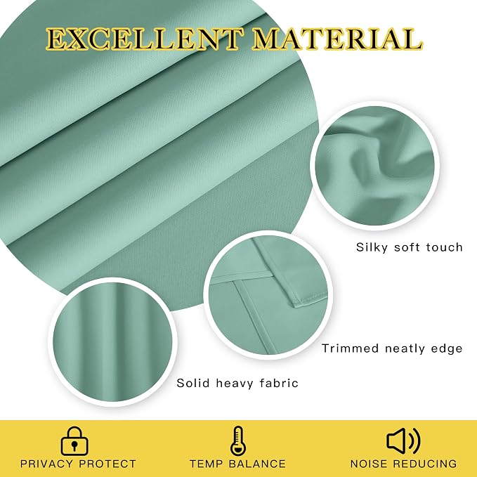 NICETOWN Blackout Room Darkening Window Curtain - Image 3