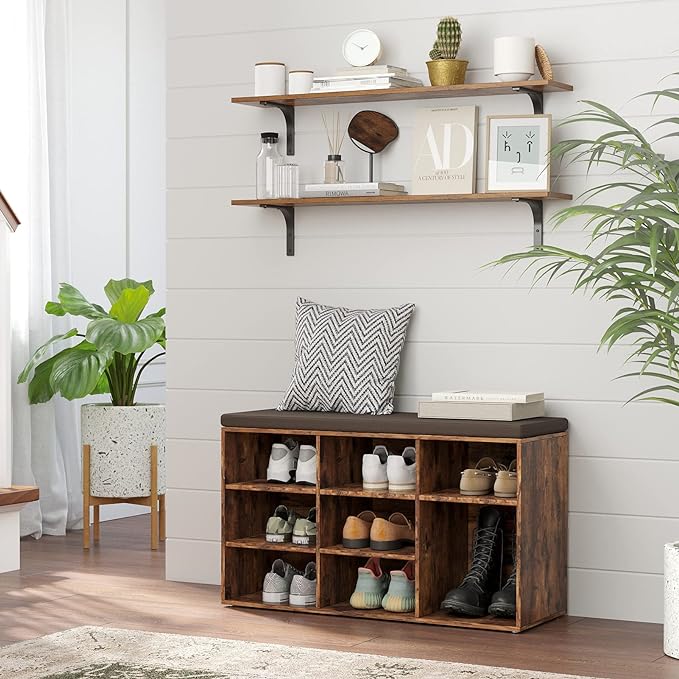 DINZI LVJ Long Wall Shelves, 39.4Inch Wall Mounted Shelves Set of 2, Extra - Image 6