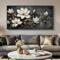 Large Framed Black and White Botanical Wall Art by Cuspin
