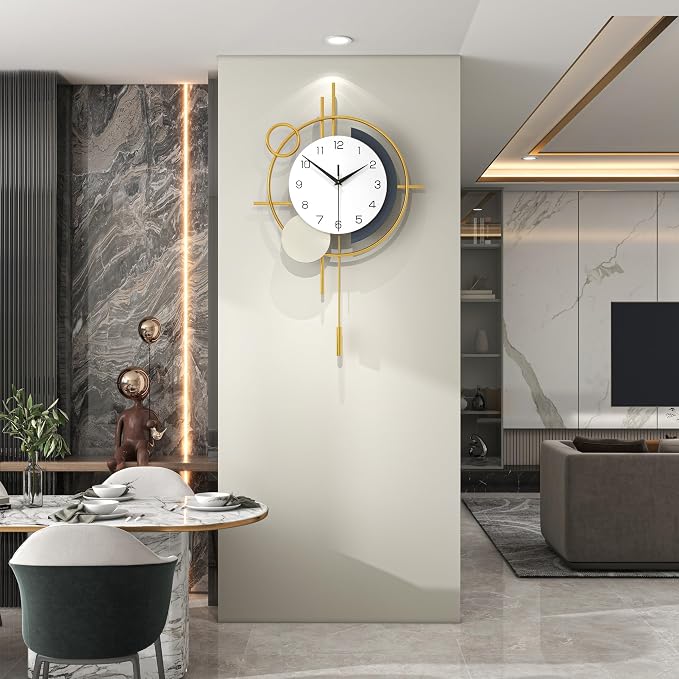 Large Wall Clocks for Living Room Decor Modern Wall Clock Battery Operated - Image 2
