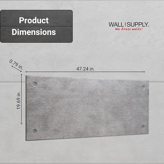 Wall!Supply 3D Wall Panels – Industrial Concrete Loft Style – Lightweight Foam - Image 5