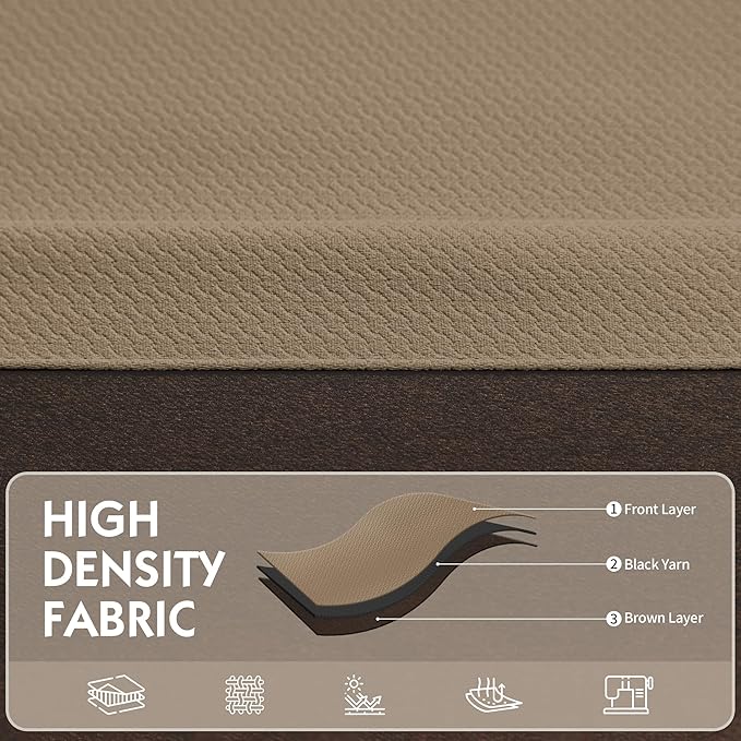 FMFUNCTEX 100% Brown Blackout Curtains - Image 4