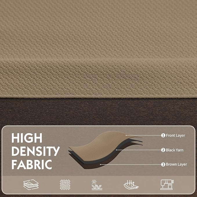 FMFUNCTEX 100% Brown Blackout Curtains - Image 4