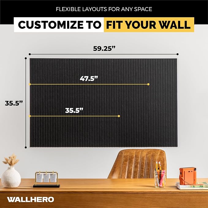 WALLHERO Large Bulletin Board, Tack Board, Cork Board Alternative - Image 4