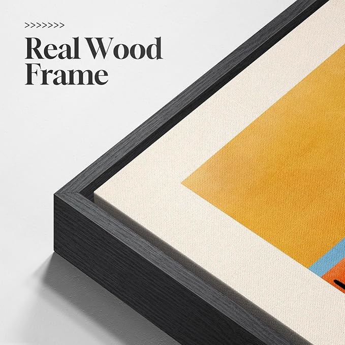 Large Framed Colorful Abstract Wall Art - Image 5