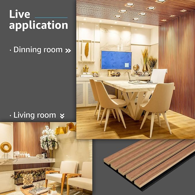 Art3d 6-Piece Wood Slat Acoustic Panels - Image 5