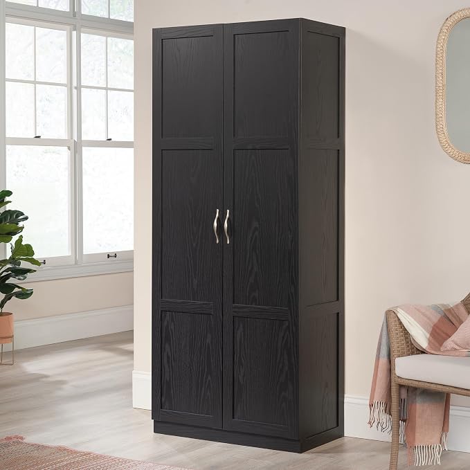 Sauder Tall Storage Cabinet, 4 Adjustable Shelves - Image 2