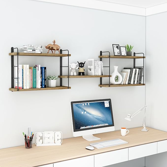 MXCSE Wall Shelves, Wall Mounted Bookshelves, DIY Floating Shelves - Image 5