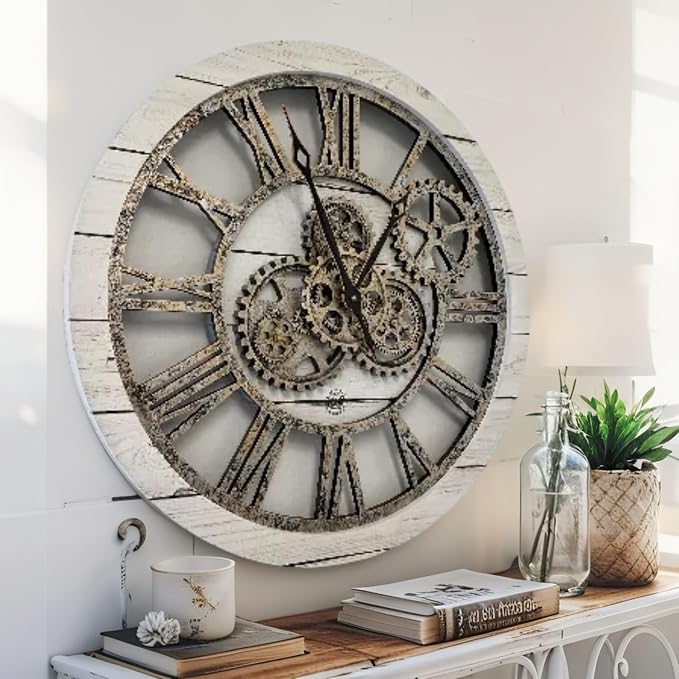 ImprovingLife The Gears Clock The Original Real Moving Gear Wall Clock Vintage - Image 5