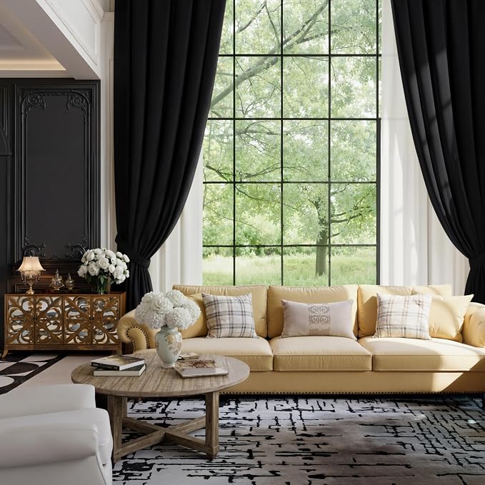NICETOWN Insulated Black Out Velvet Curtains - Image 2