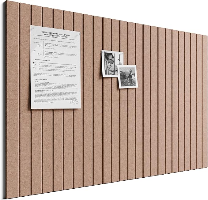 Bumusty Large Cork Board Alternative-36 x 24" Felt Bulletin Board Tiles by BUMUSTY