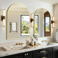 Vanity Bathroom Mirror for Wall, 2 Pack 36”x24” Arched Bathroom Mirror for Over by LawadaMirror
