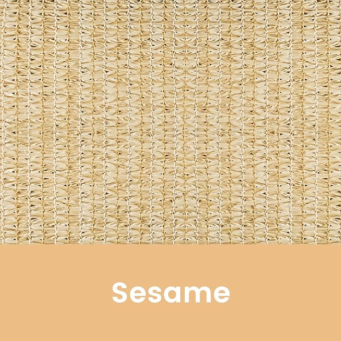 8'W x 8'H Sesame Patio Shades Roll up Outdoor Roller Shade Crank Wand Blind - Image 9
