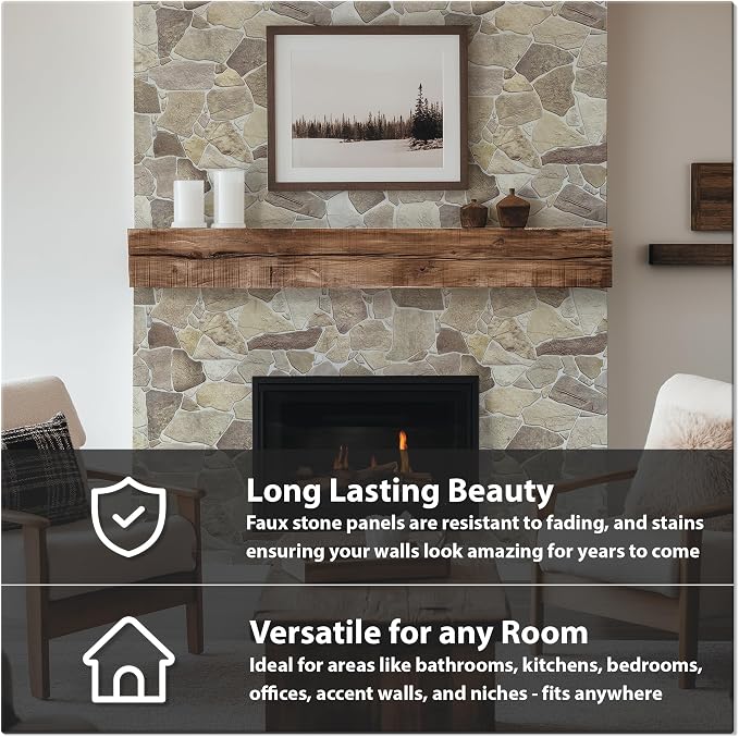 CONCORD WALLCOVERINGS ™ 10 Pack 3D Faux Brick Wall Panels, Lightweight 38.7" x - Image 6