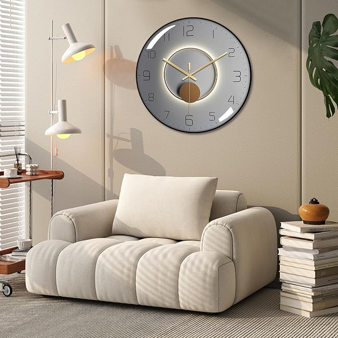 Ergocar Art Deco Silent Wall Clock - Image 2