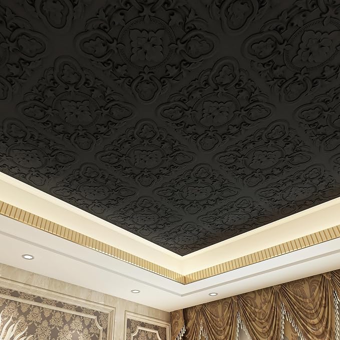 Art3dwallpanels 12 Pack Drop Ceiling Tiles, 24 x 24 Inch High Grade PVC 3D Wall - Image 6