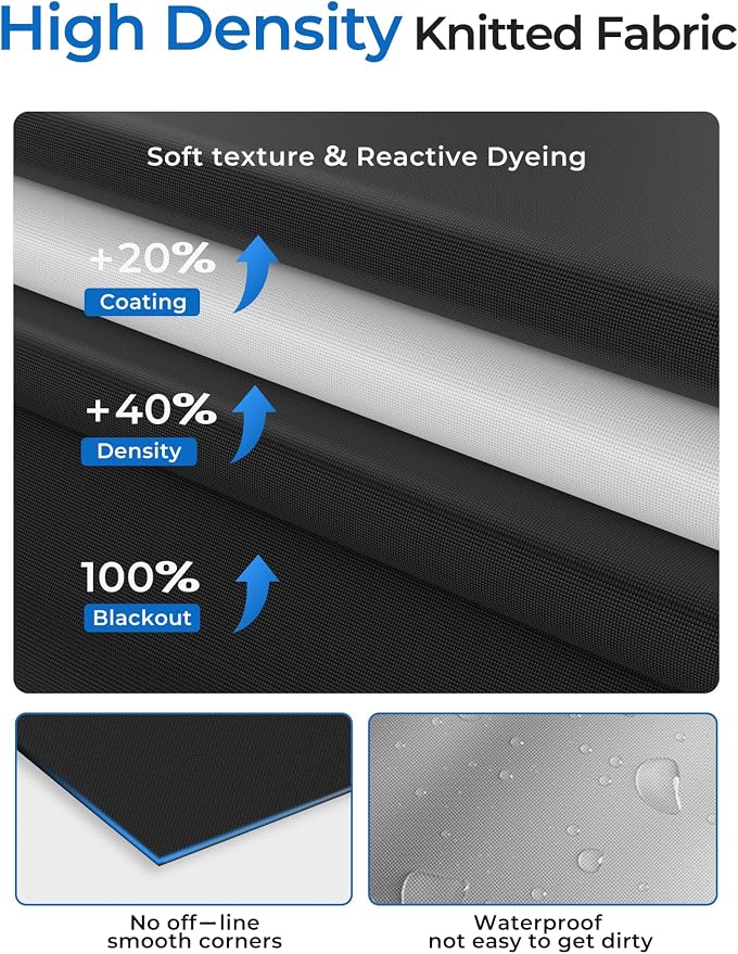 Sumobaby Blackout Curtains for Bedroom Portable 52"x64", No Drill Blackout - Image 7