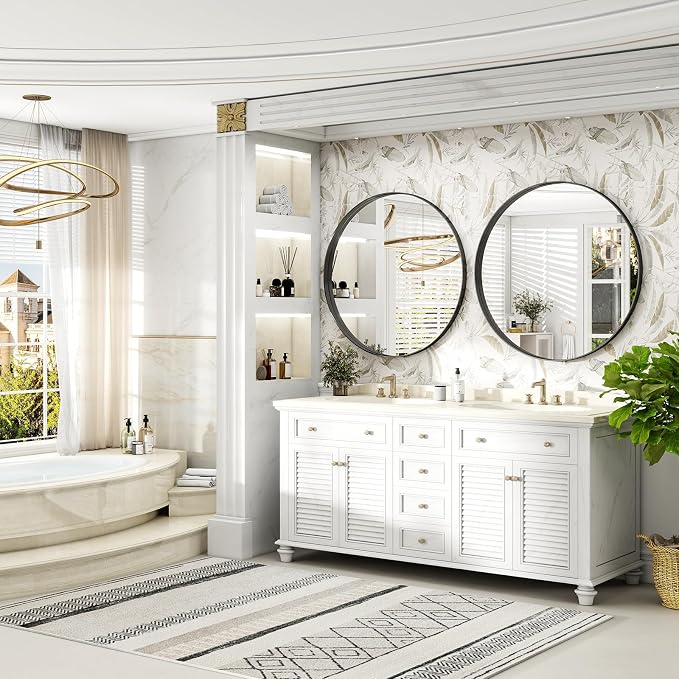 36 Inch Round Bathroom Mirror - Image 3