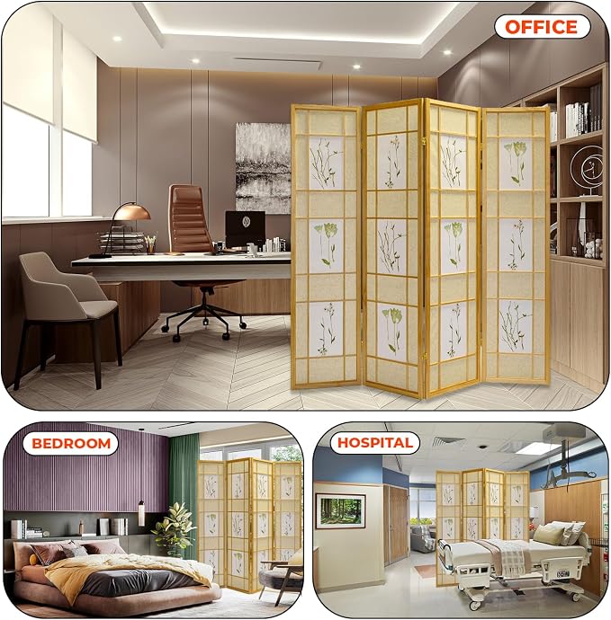 Legacy Decor 4 Panels Room Divider - Image 4
