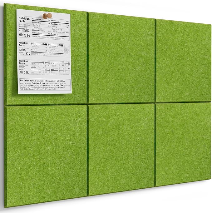 MaxGear Large Cork Board for Wall 36" x 24", Forest Green Bulletin Board by MaxGear