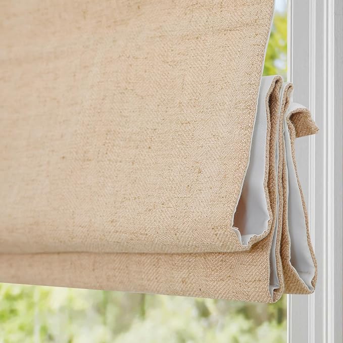 DEJAVU Cordless Linen Roman Shades - Image 8