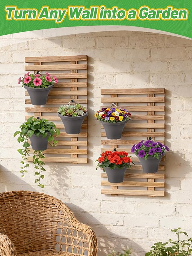MADHOLLY 6Pcs Vertical Hanging Planters - Image 5