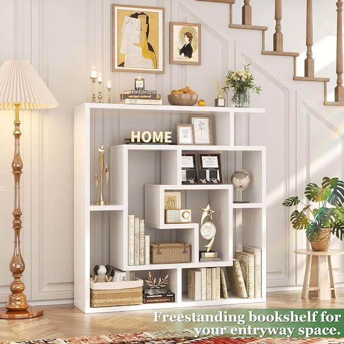 Armocity 6 Tier Display Book Shelf Wall Mounted Bookshelf Freestanding - Image 2