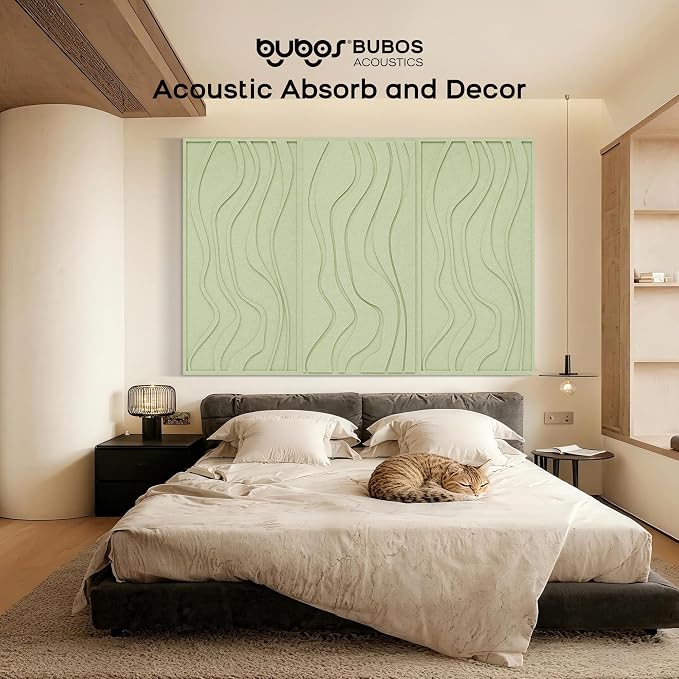 BUBOS 4 Pack Large Acoustic Panels, Total-Size 47.2 x 23.6 Inches Soundproof - Image 7