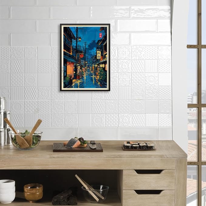 Podafu Japanese Tokyo Tea House Canvas Wall Art - Image 5